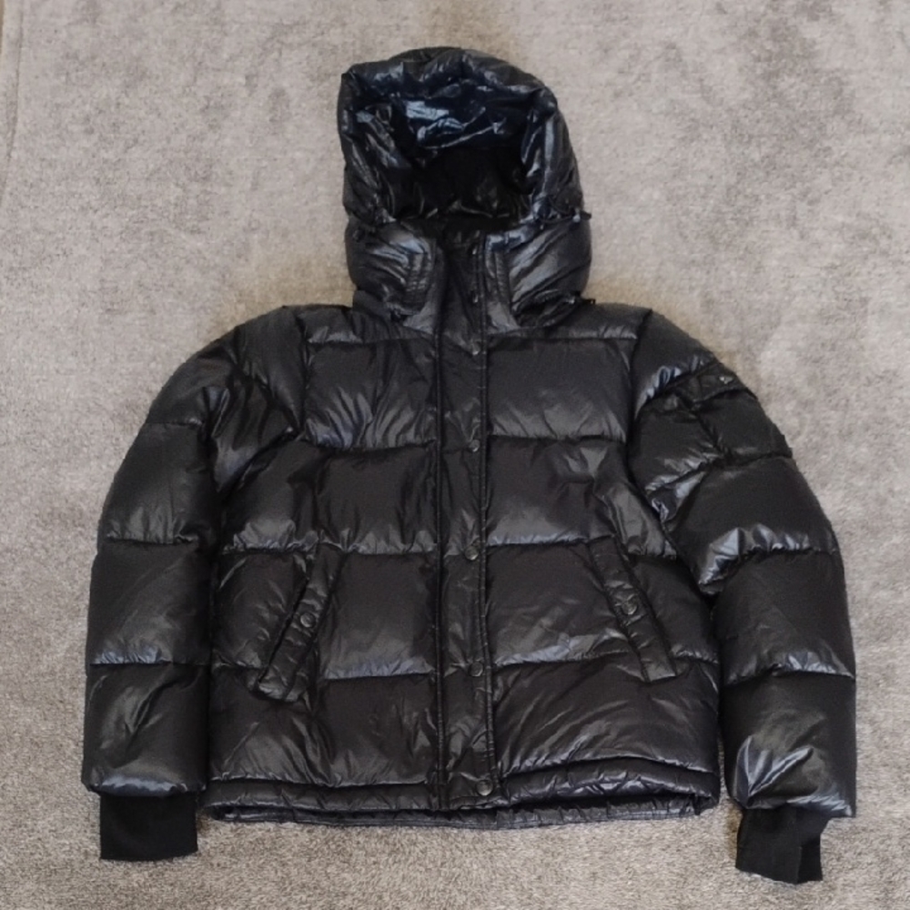 S13 Kylie Black Puffer Coat